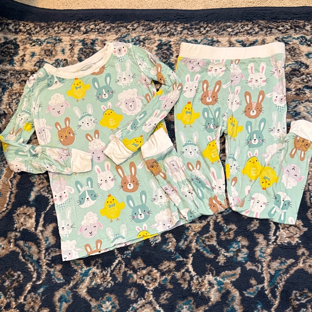 Little Sleepies Bunny Parade Two Piece Pajamas